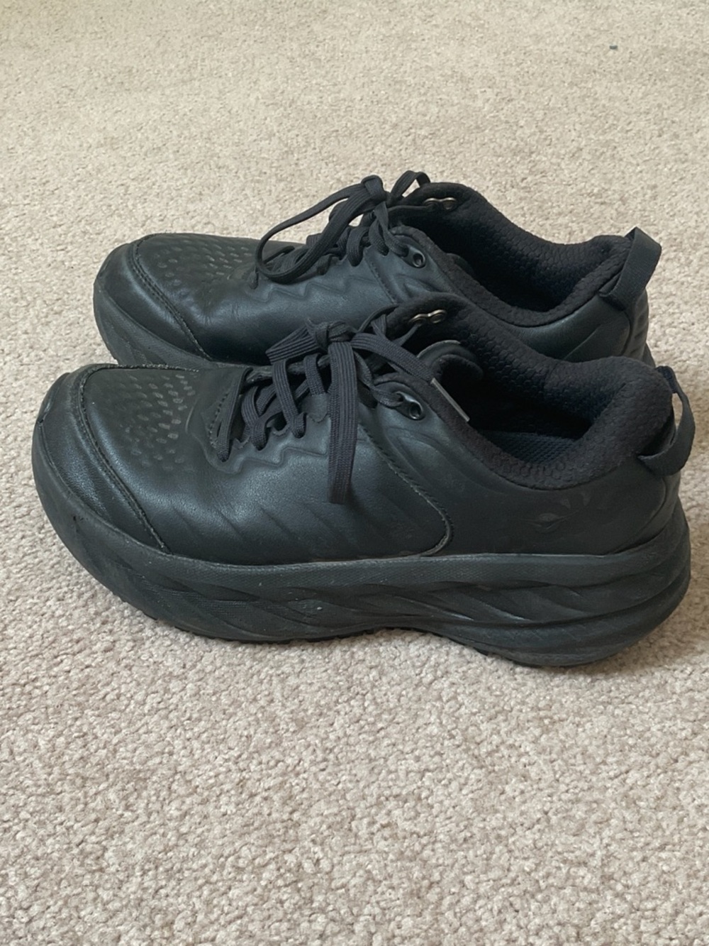 Hoka One One All-Black Women's Platform Sneakers